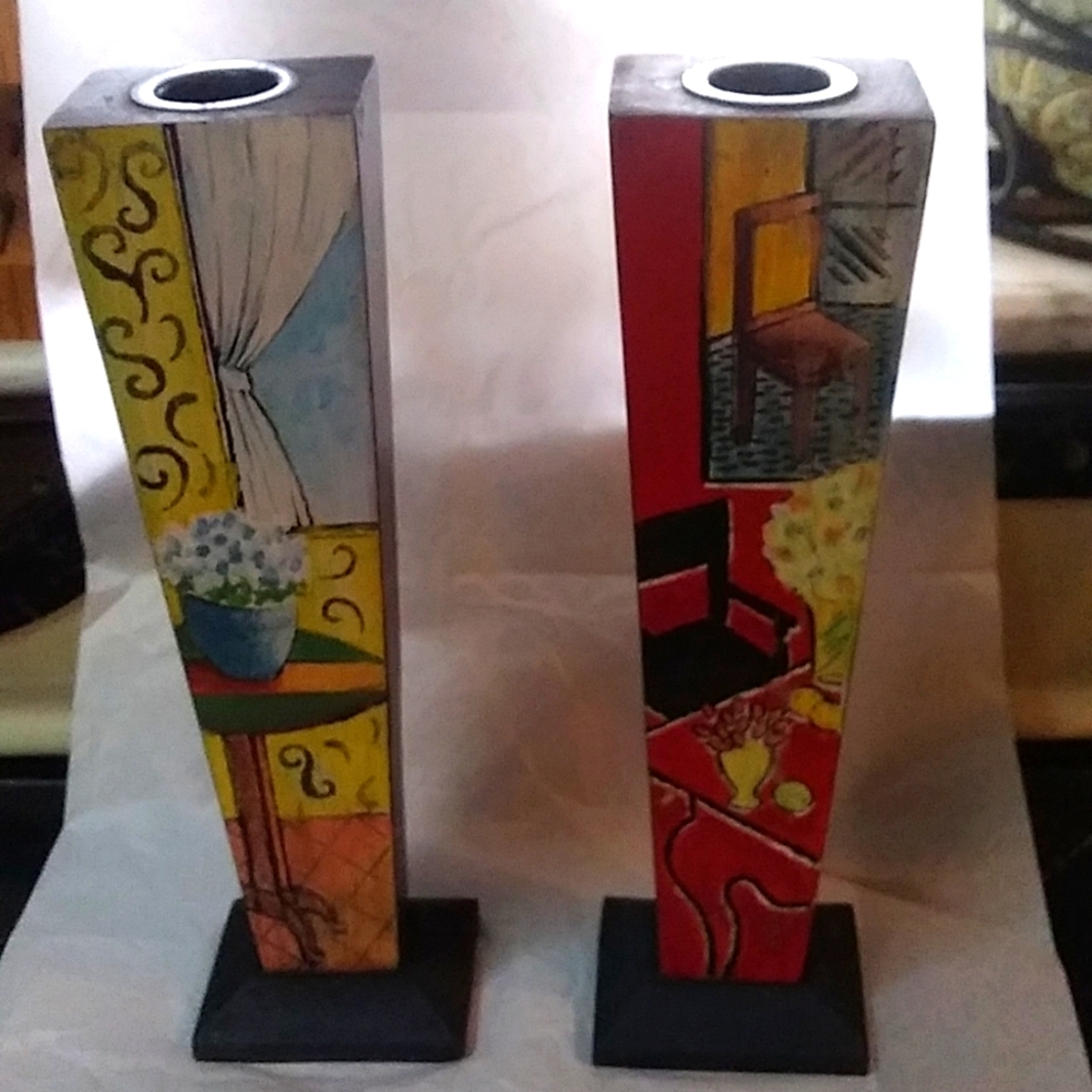 Arts & Crafts candle holders
